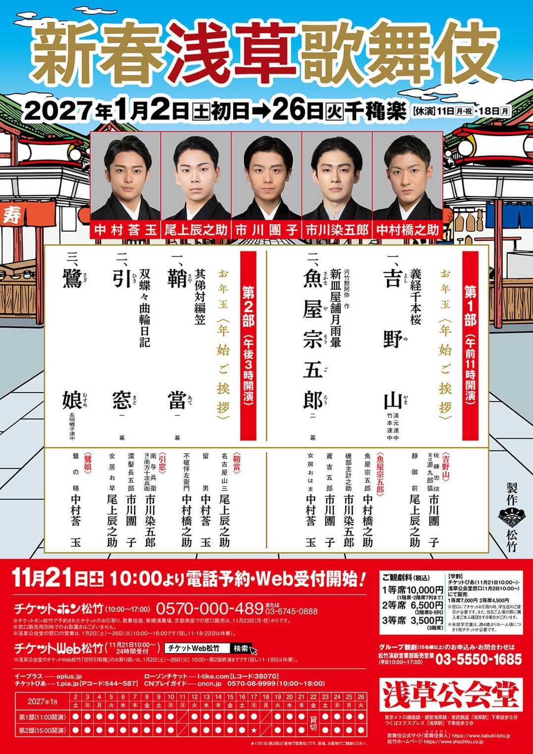 新春浅草歌舞伎 浅草公会堂